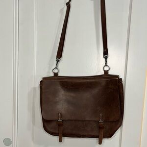 J crew Leather Messenger Bag